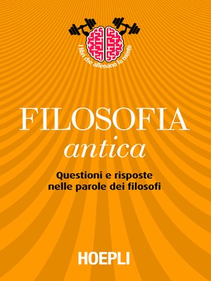 cover image of Filosofia antica